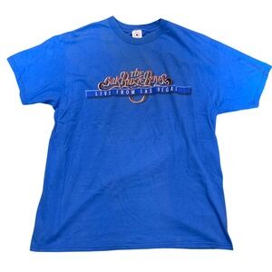 Vintage Oak Ridge Boys Live From Las Vegas Tour T-Shirt Blue Delta XL 1998